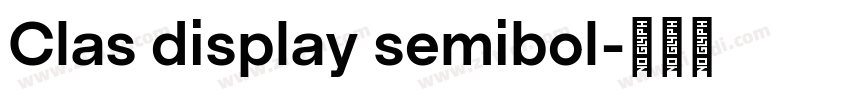 Clas display semibol字体转换